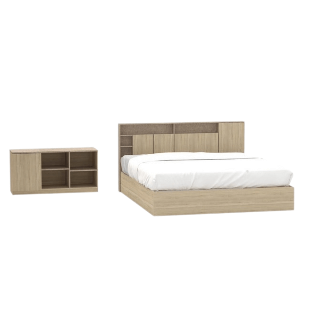 ชุดห้องนอน + ที่นอน PVC 6 ฟุต WISDOM DESIGN FURNITURE รุ่น LOTTO สีโซลิค_2